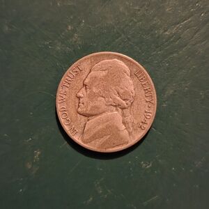 1942 War Nickel Coin